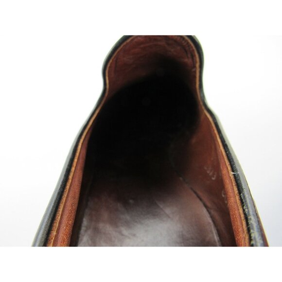 Allen Edmonds Berwick Mens Dress Shoes 9.5 Brown Wing Tip Tassel Slip On - Picture 11 of 11